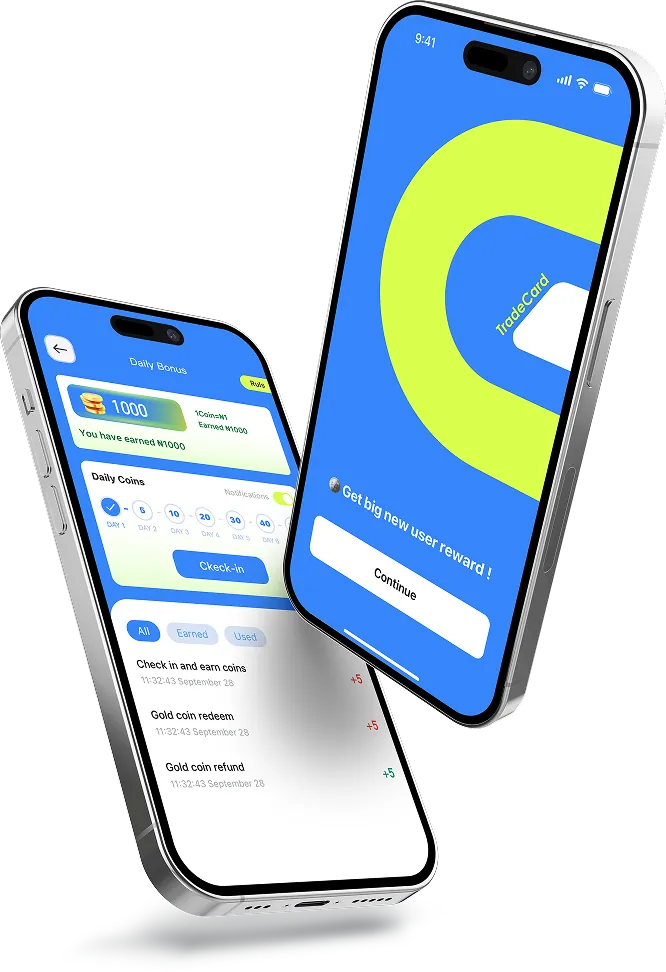 TradeCard App Interface